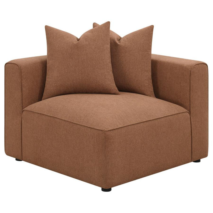 Coaster Jennifer 6-piece Upholstered Modular Sectional Terracotta - Bed & Sofa Hub