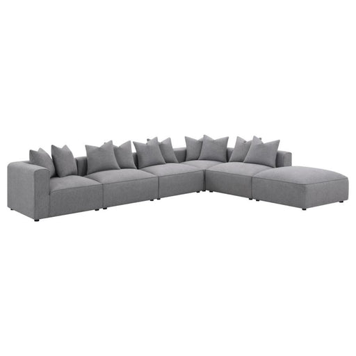 Coaster Jennifer 6-piece Upholstered Modular Sectional Grey - Bed & Sofa Hub