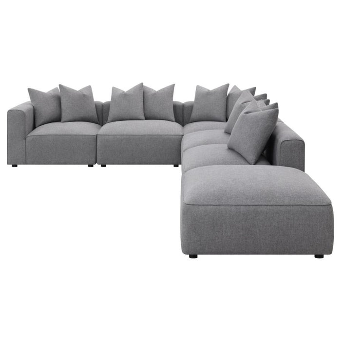 Coaster Jennifer 6-piece Upholstered Modular Sectional Grey - Bed & Sofa Hub