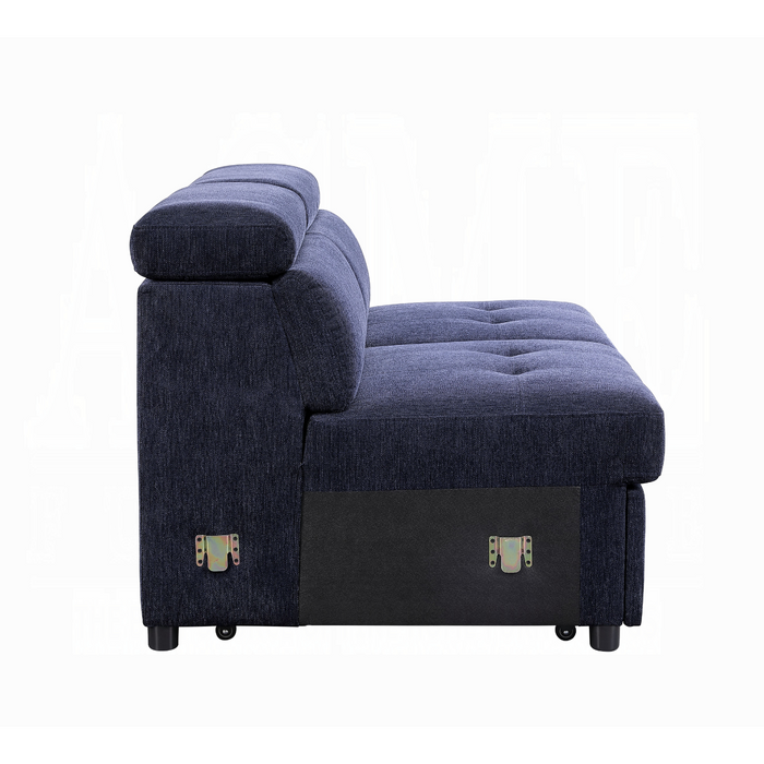 ACME Nekoda Sectional Sofa W/Storage & Ottoman - Bed & Sofa Hub