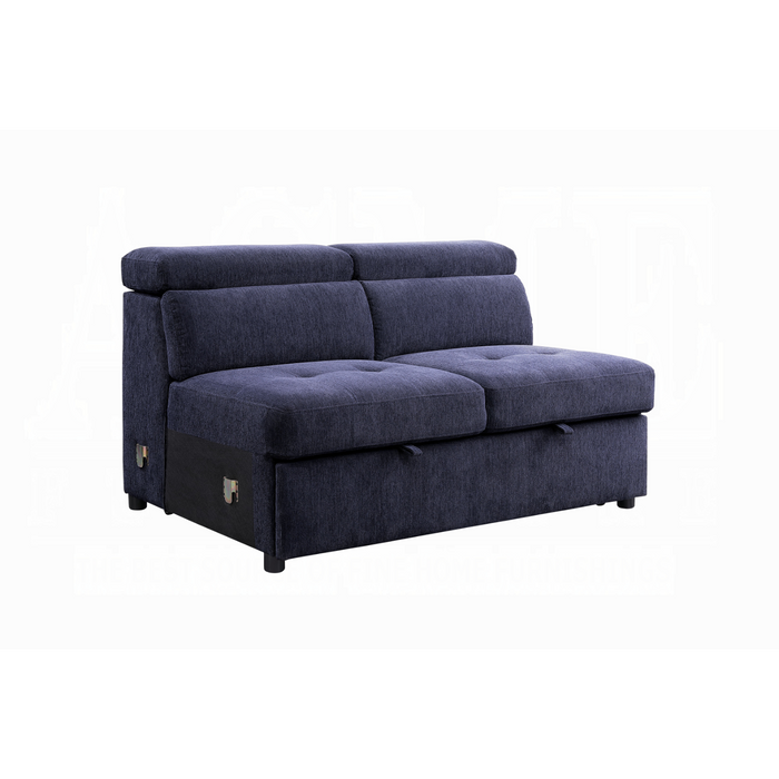 ACME Nekoda Sectional Sofa W/Storage & Ottoman - Bed & Sofa Hub