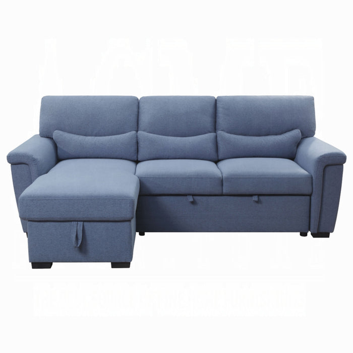 ACME Haruko Reversible Sectional Sofa W/Sleeper & Storage - Bed & Sofa Hub