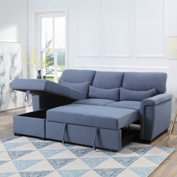 ACME Haruko Reversible Sectional Sofa W/Sleeper & Storage - Bed & Sofa Hub