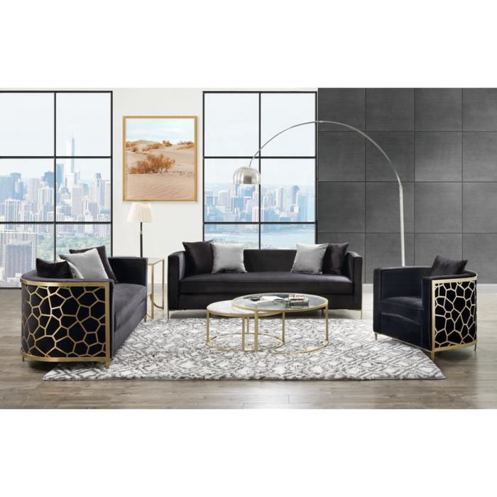 ACME Fergal Loveseat W/4 Pillows - Bed & Sofa Hub