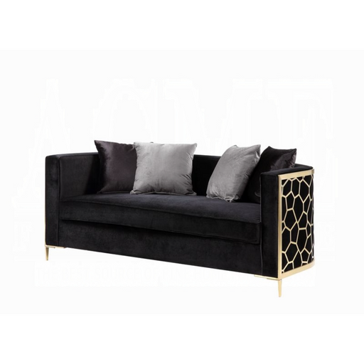 ACME Fergal Loveseat W/4 Pillows - Bed & Sofa Hub