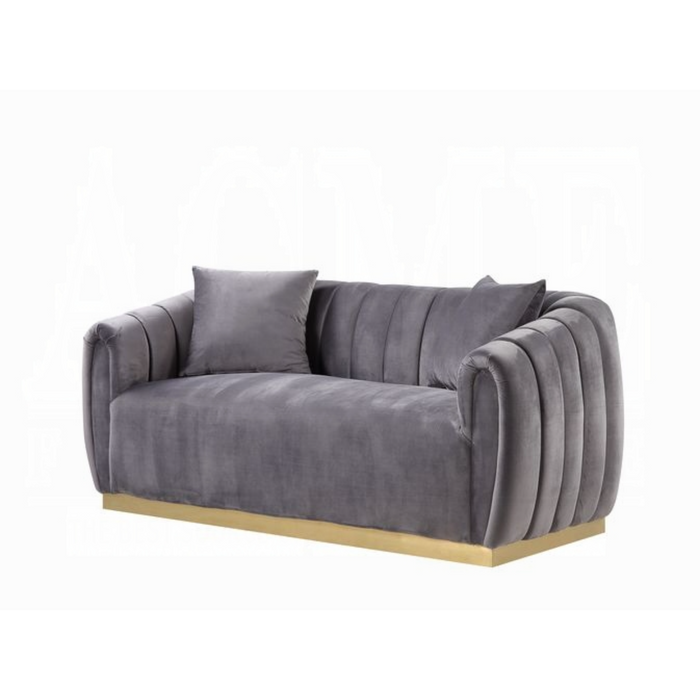 ACME Elchanon Loveseat W/2 Pillows - Bed & Sofa Hub