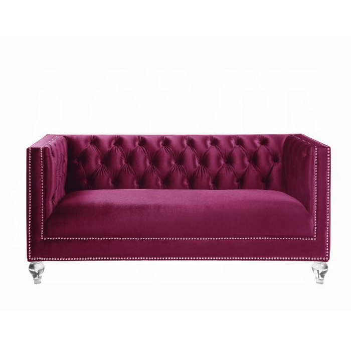 ACME Heibero Loveseat W/2 Pillows (Same Lv01401) - Bed & Sofa Hub