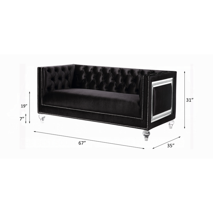 ACME Heibero Loveseat W/2 Pillows (Same Lv01404) - Bed & Sofa Hub