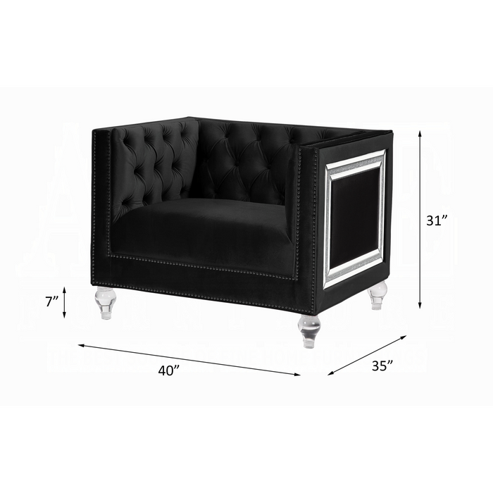 ACME Heibero Chair (Same Lv01405) - Bed & Sofa Hub