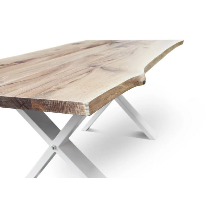 Maxima House Solid Wood Dining Table Natur-X40 - Bed & Sofa Hub