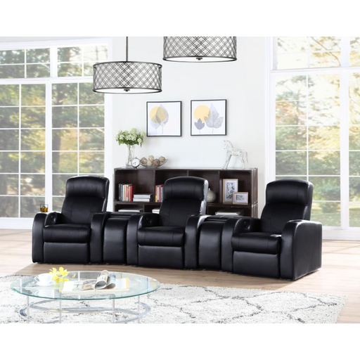 Coaster Cyrus 5-piece Upholstered Home Theater Seating - Bed & Sofa Hub