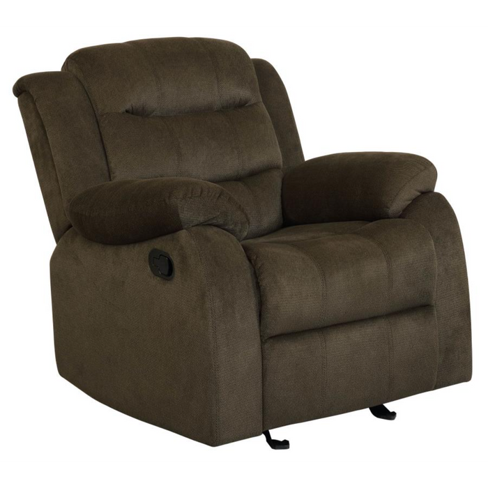 Coaster Rodman 3-piece Upholstered Reclining Sofa Living Room Set Olive Brown - Bed & Sofa Hub