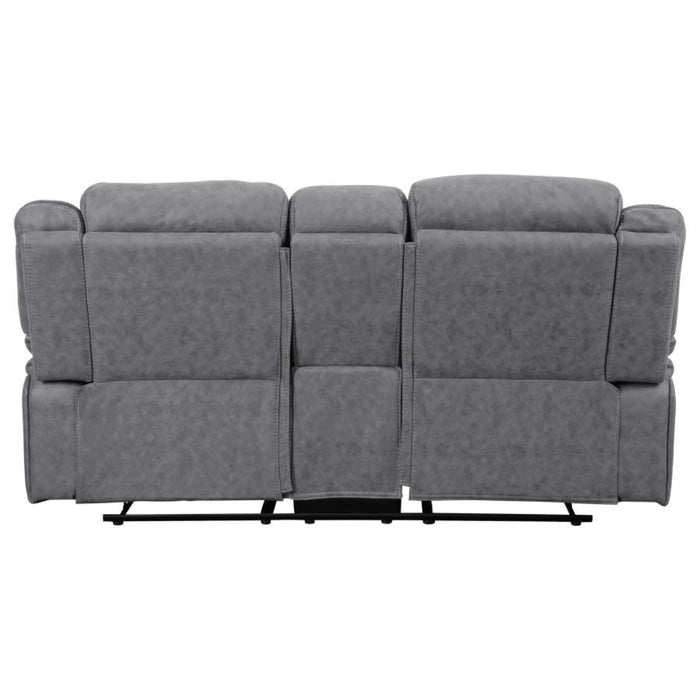 Coaster Higgins 3-piece Upholstered Motion Reclining Sofa Living Room Set Grey - Bed & Sofa Hub