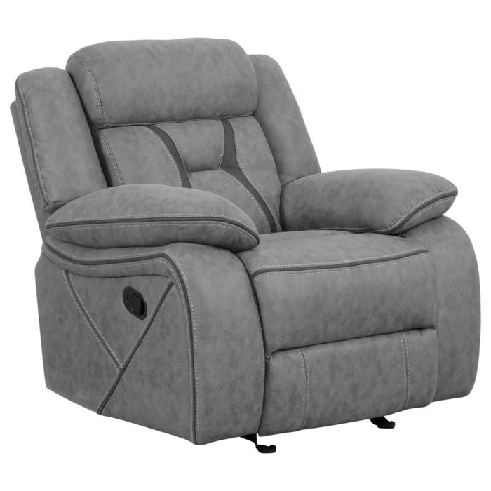 Coaster Higgins 3-piece Upholstered Motion Reclining Sofa Living Room Set Grey - Bed & Sofa Hub