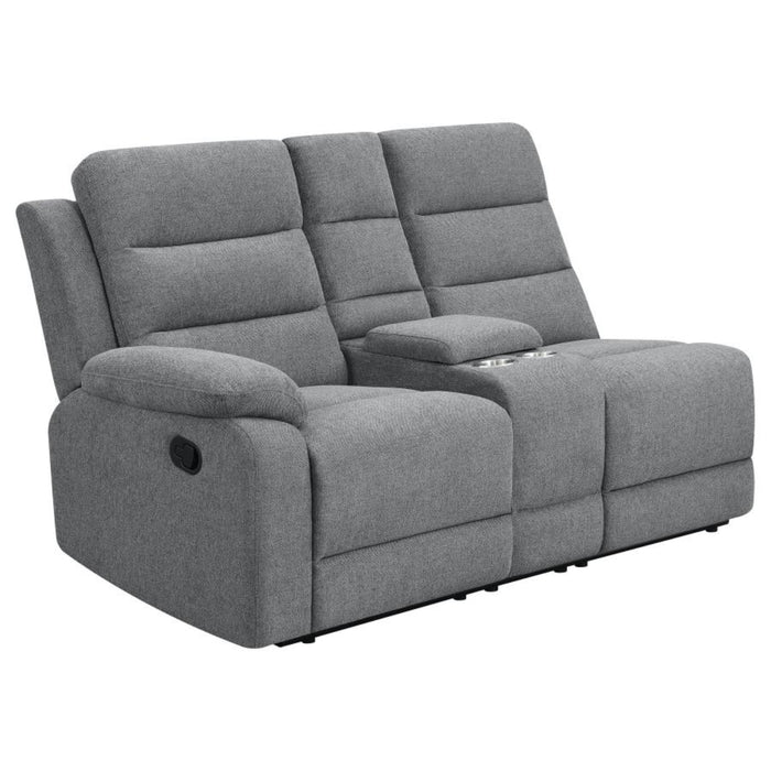 Coaster David Upholstered Reclining Sectional Sofa Smoke - Bed & Sofa Hub