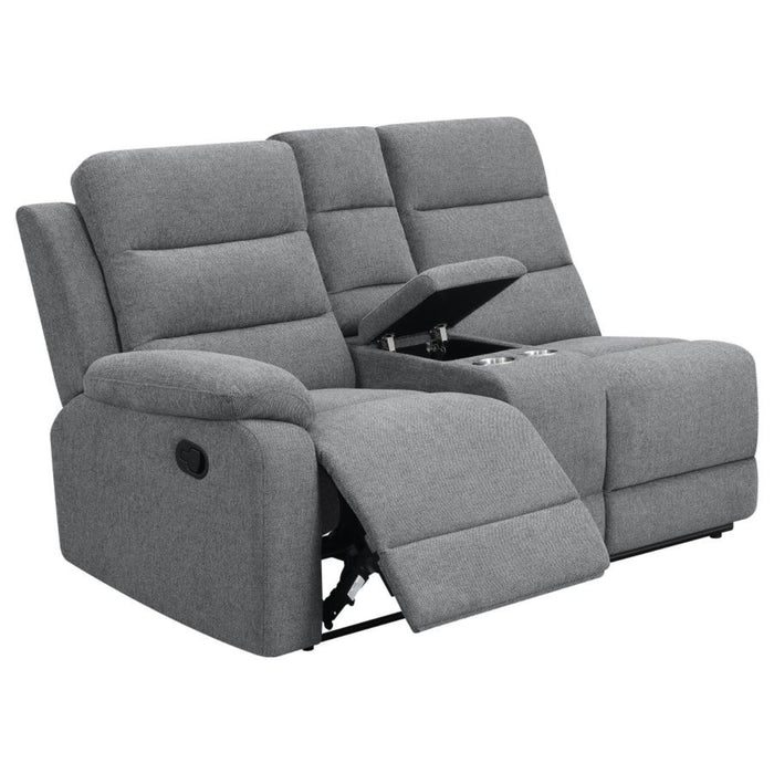 Coaster David Upholstered Reclining Sectional Sofa Smoke - Bed & Sofa Hub