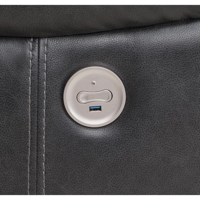 Coaster Sycamore Upholstered Power Reclining Sectional Sofa Grey - Bed & Sofa Hub