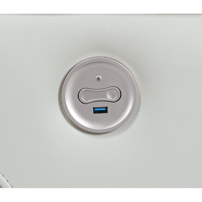 Coaster Greenfield 2-piece Power Reclining Sofa Living Room Set Ivory - Bed & Sofa Hub