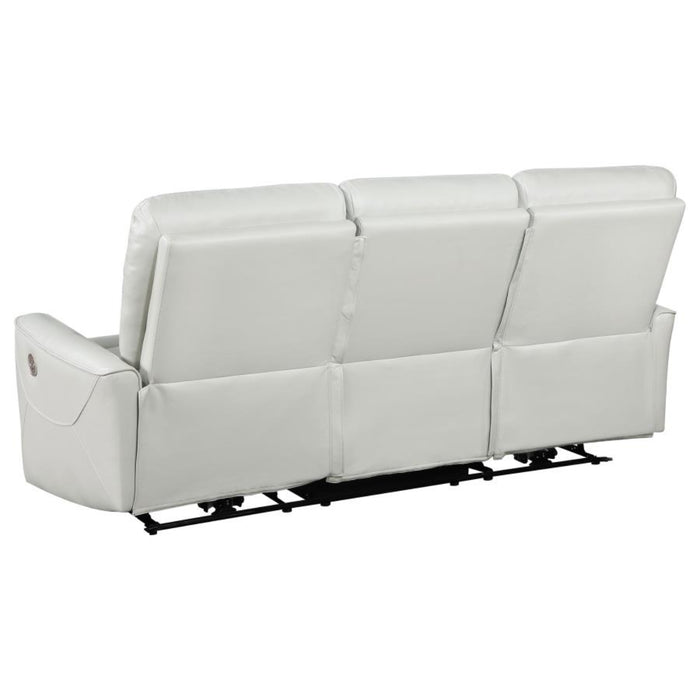 Coaster Greenfield 3-piece Power Reclining Sofa Living Room Set Ivory - Bed & Sofa Hub