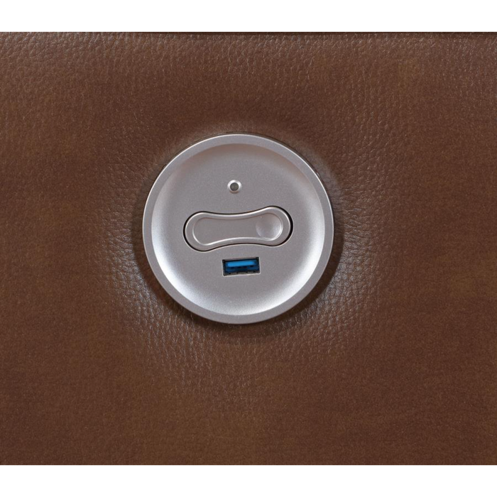 Coaster Greenfield 3-piece Power Reclining Sofa Living Room Set Saddle Brown - Bed & Sofa Hub