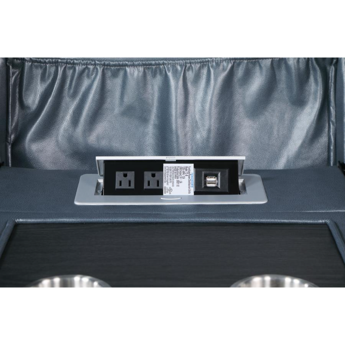 Coaster Sloane 2-piece Upholstered Reclining Sofa Living Room Set Blue - Bed & Sofa Hub