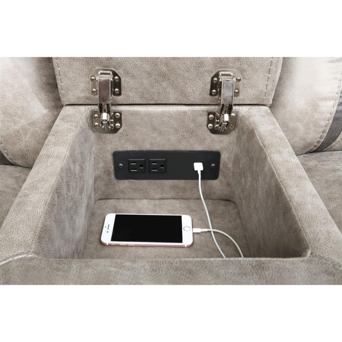 Coaster Greer 3-piece Upholstered Reclining Sofa Living Room Set Taupe - Bed & Sofa Hub