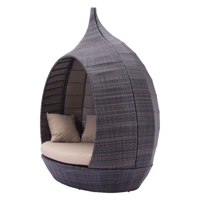 Zuo Martinique Beach Daybed Brown & Beige - Bed & Sofa Hub