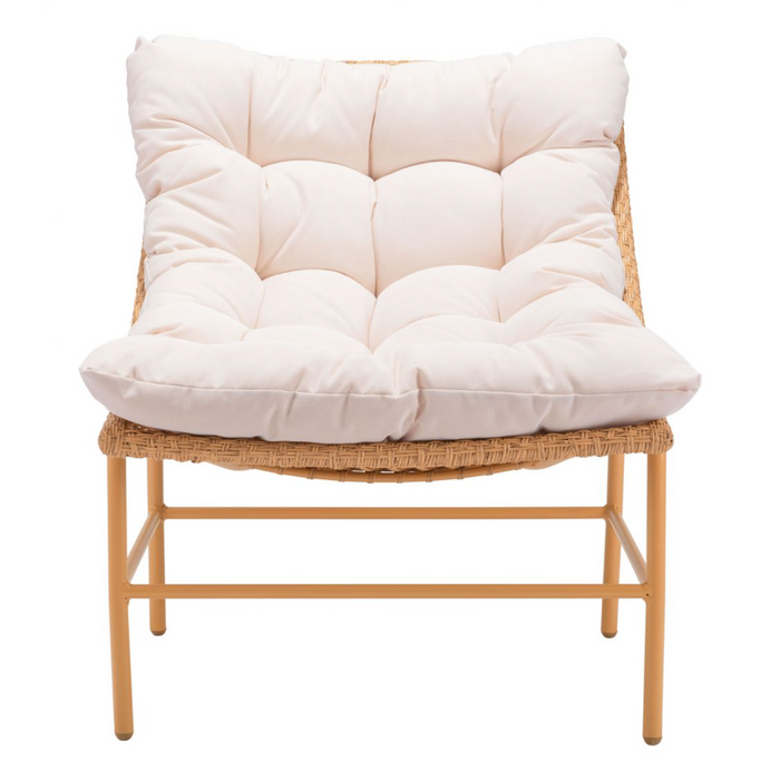 Zuo Merilyn Accent Chair Beige & Natural - Bed & Sofa Hub