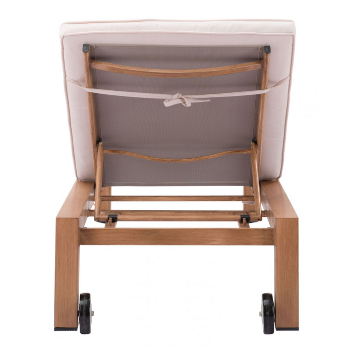 Zuo Cozumel Lounge Chair Beige & Natural - Bed & Sofa Hub