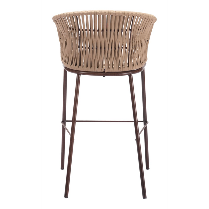 Zuo Freycinet Barstool Natural - Bed & Sofa Hub