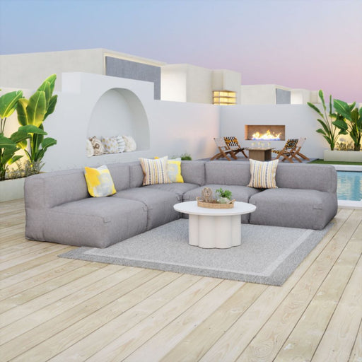 Zuo Luanda Middle Chair Gray - Bed & Sofa Hub