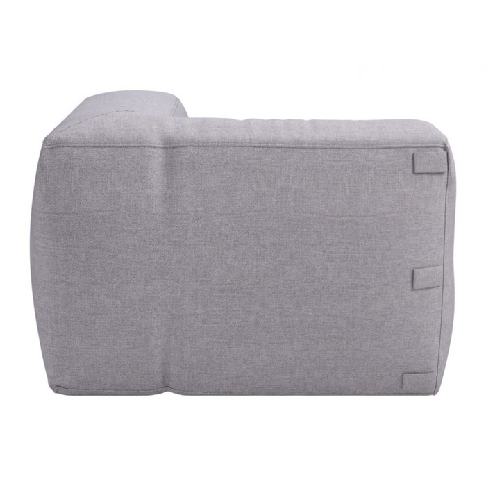 Zuo Luanda Corner Chair Gray - Bed & Sofa Hub