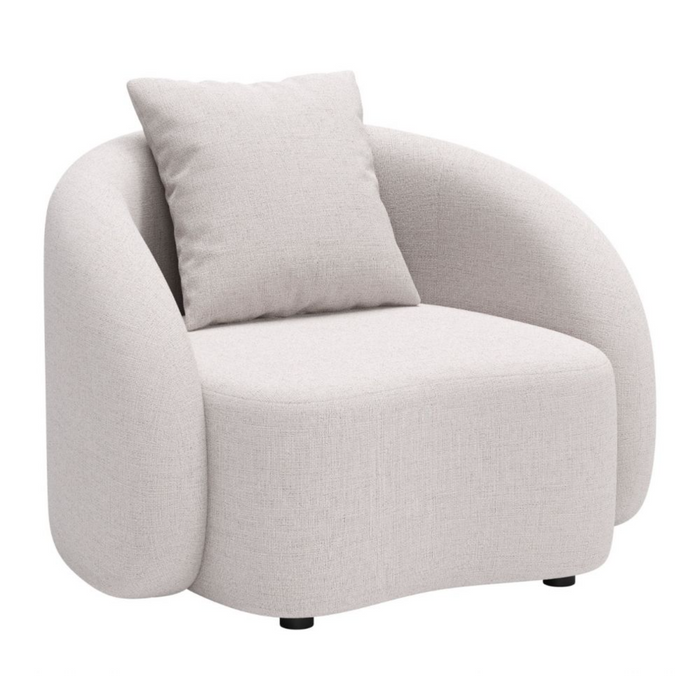 Zuo Sunny Isles Accent Chair Beige - Bed & Sofa Hub
