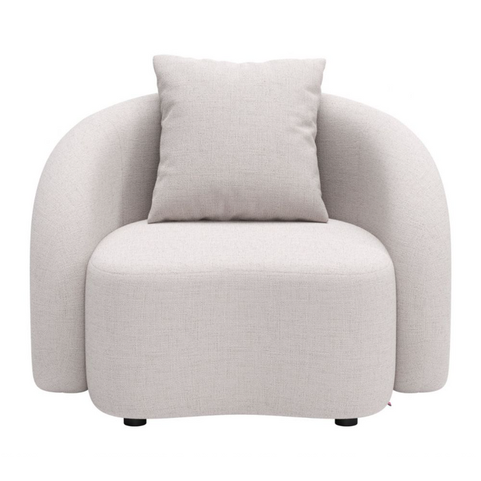 Zuo Sunny Isles Accent Chair Beige - Bed & Sofa Hub