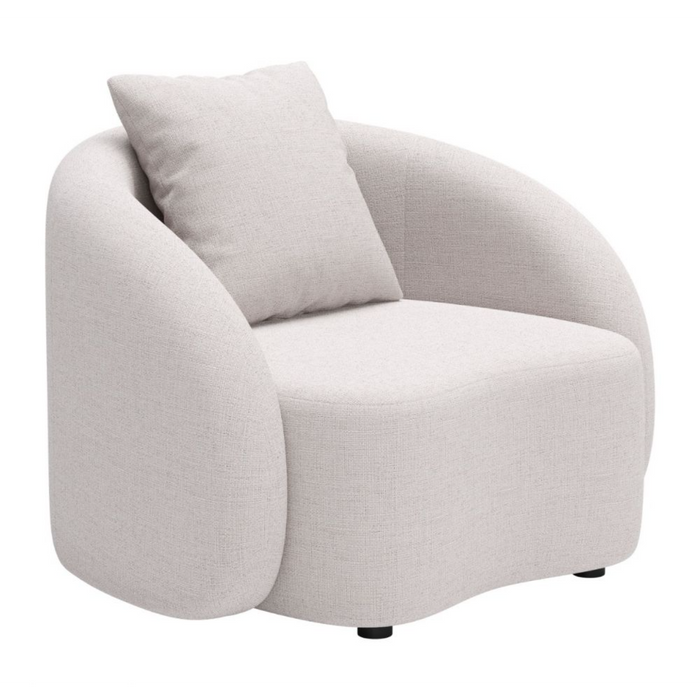 Zuo Sunny Isles Accent Chair Beige - Bed & Sofa Hub