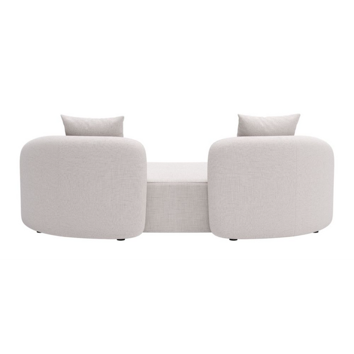 Zuo Sunny Isles Loveseat Beige - Bed & Sofa Hub