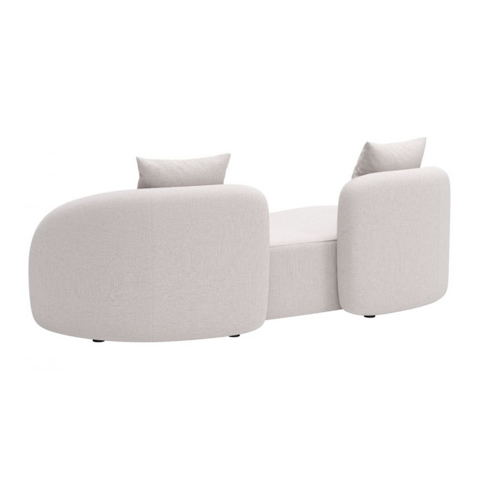 Zuo Sunny Isles Loveseat Beige - Bed & Sofa Hub