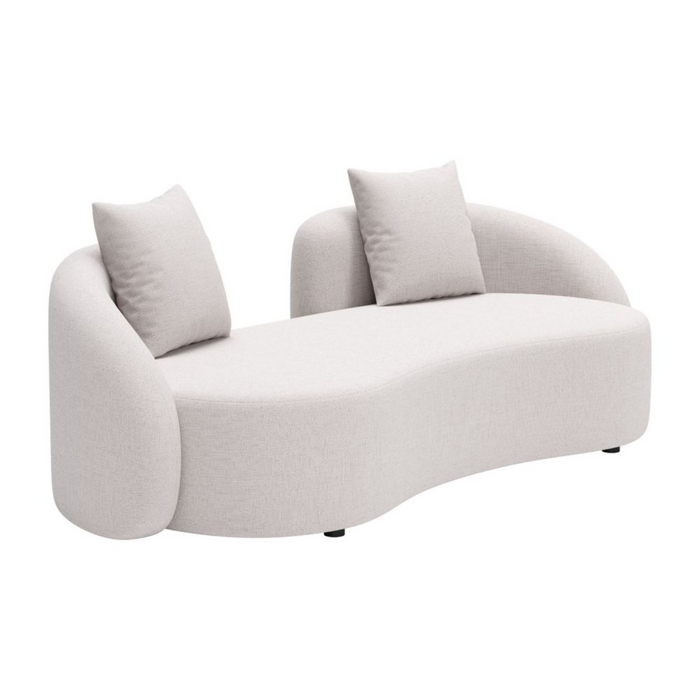 Zuo Sunny Isles Loveseat Beige - Bed & Sofa Hub