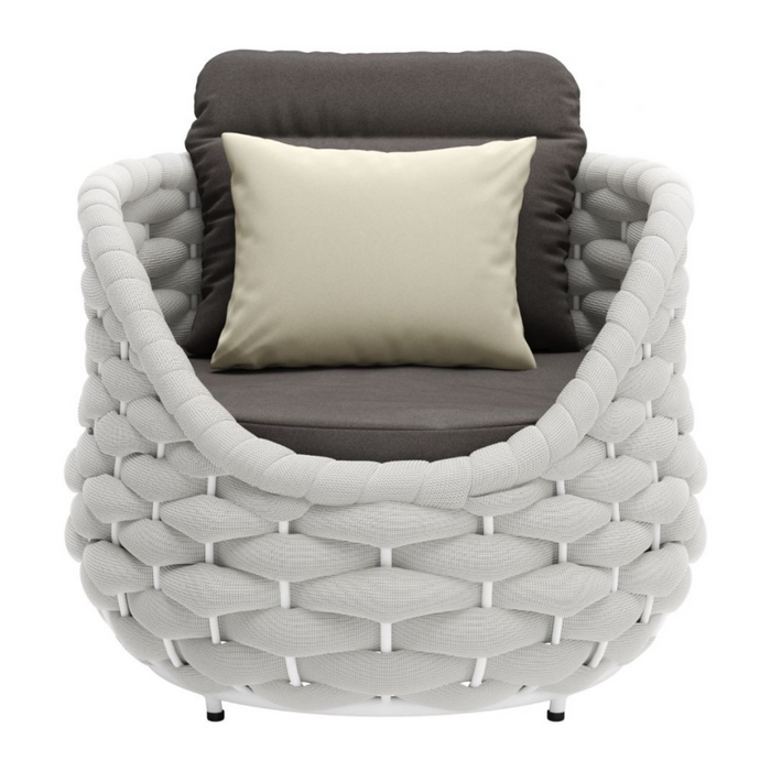 Zuo Coral Reef Accent Chair Gray - Bed & Sofa Hub