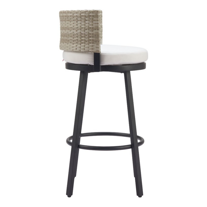 Zuo Midnight Wave Barstool White - Bed & Sofa Hub