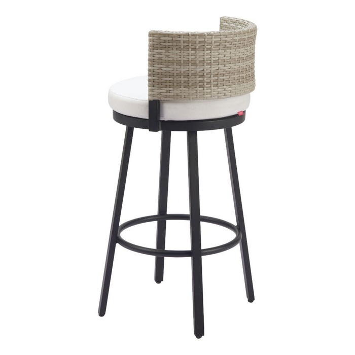 Zuo Midnight Wave Barstool White - Bed & Sofa Hub