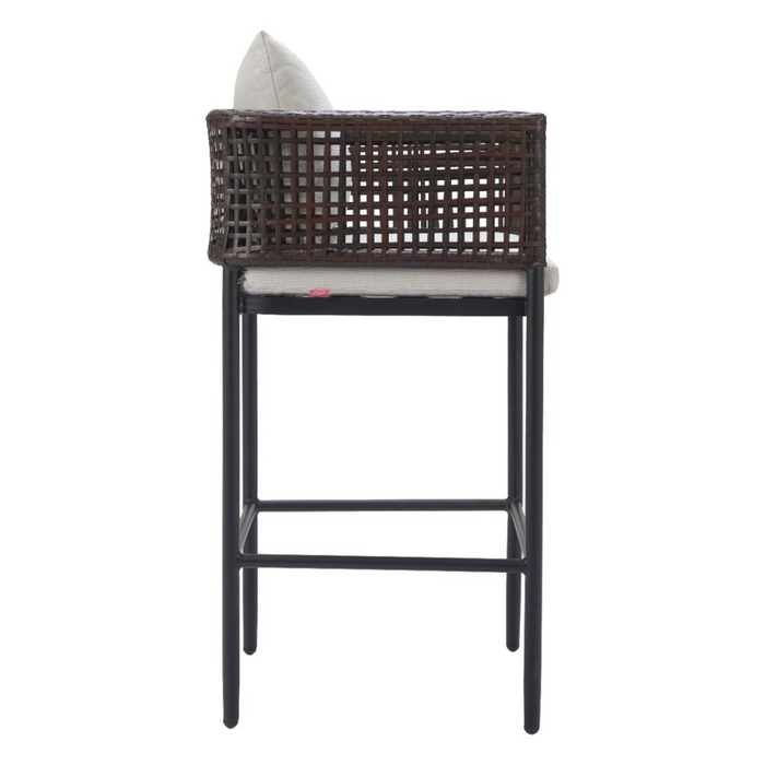 Zuo Palm Paradise Barstool Gray - Bed & Sofa Hub