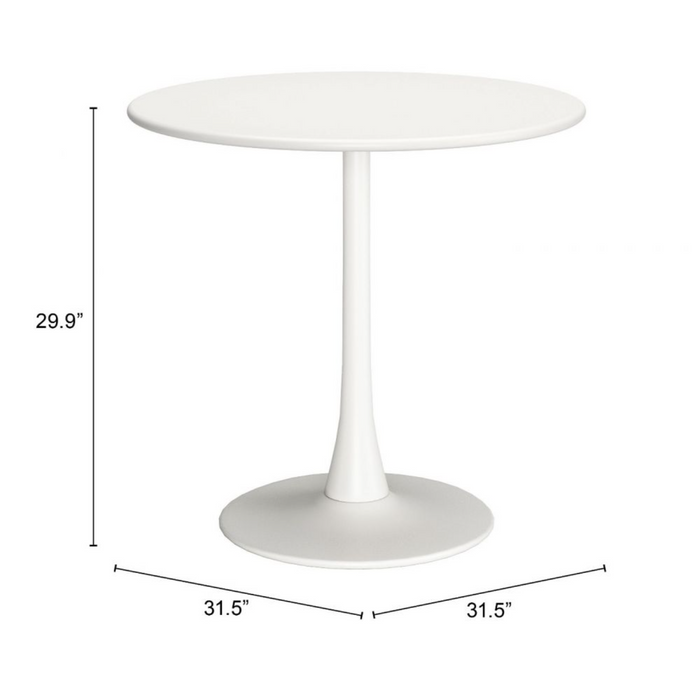 Zuo Soleil Dining Table White - Bed & Sofa Hub