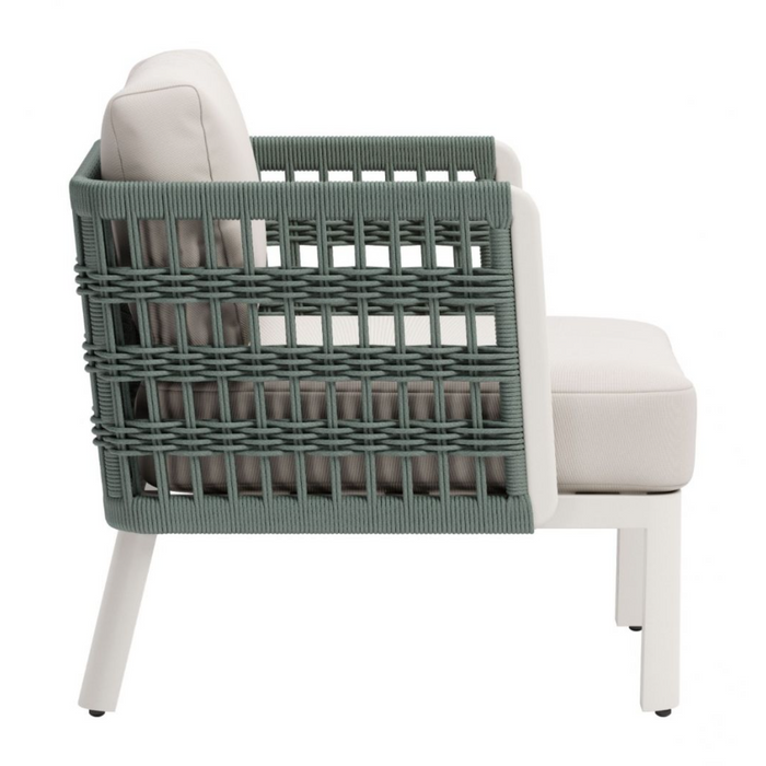 Zuo Bridgehampton Armchair White - Bed & Sofa Hub