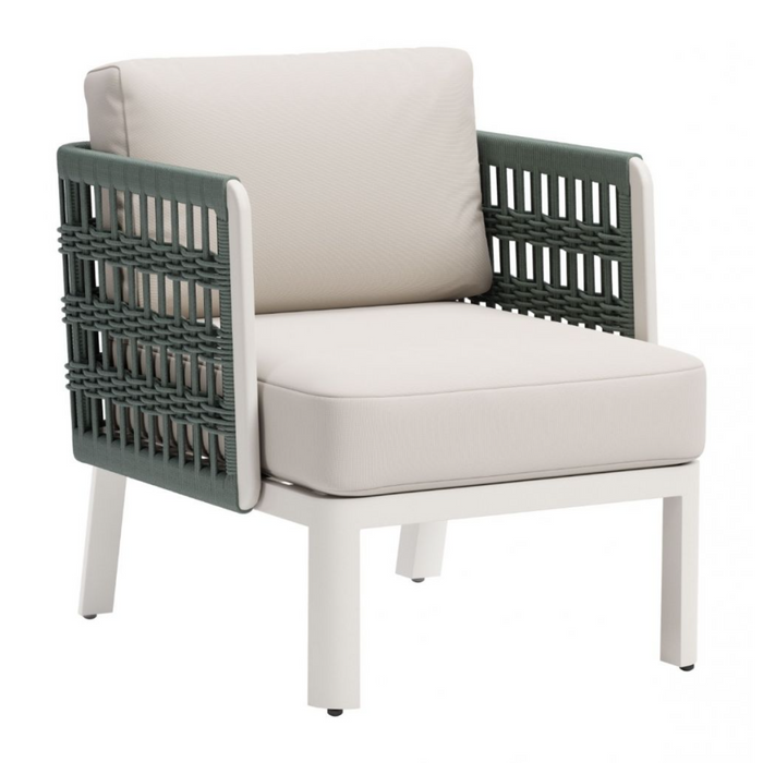 Zuo Bridgehampton Armchair White - Bed & Sofa Hub