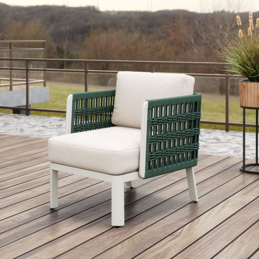 Zuo Bridgehampton Armchair White - Bed & Sofa Hub