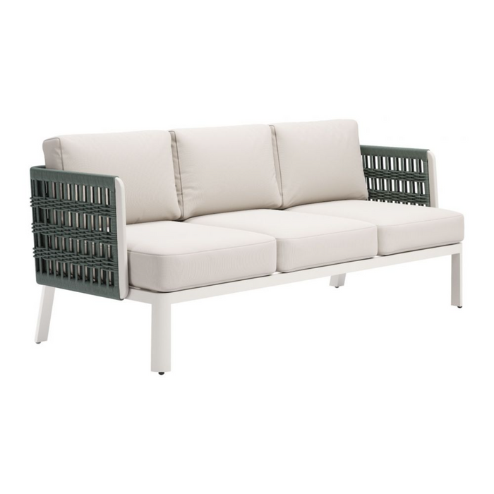 Zuo Bridgehampton Sofa White - Bed & Sofa Hub