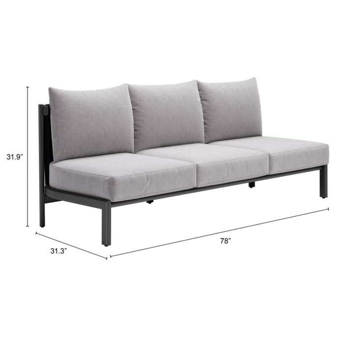 Zuo Horizon Sofa Gray - Bed & Sofa Hub