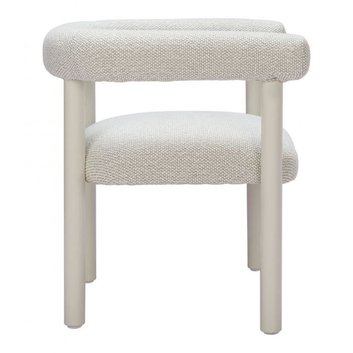 Zuo Sunbath Dining Chair White - Bed & Sofa Hub