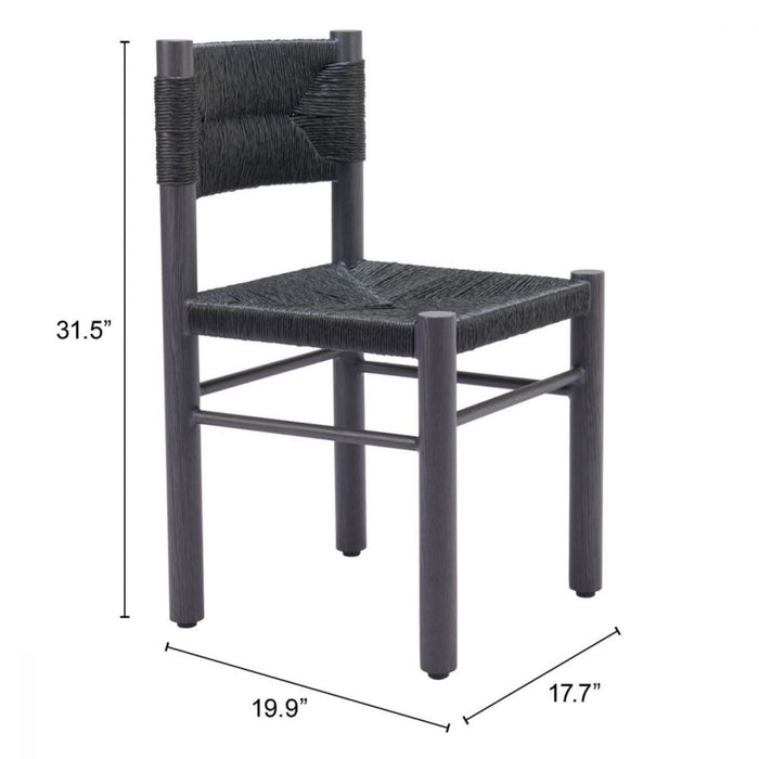 Zuo Iska Dining Chair Black - Bed & Sofa Hub